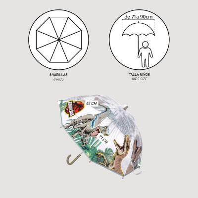 Guarda-Chuva Manual Bolha Jurassic Park – Pack 4