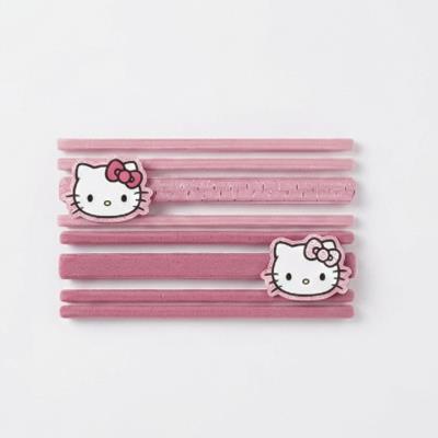 Acessórios Elásticos para Cabelo Hello Kitty – 8 Peças – Pack 12