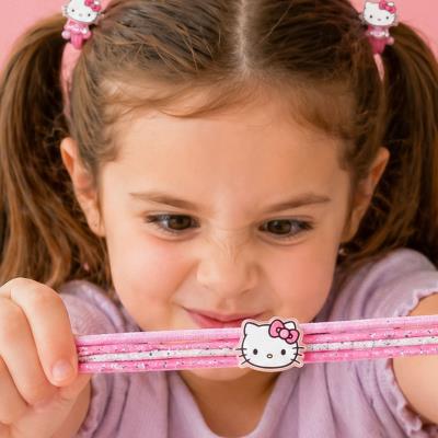 Acessórios Elásticos para Cabelo Hello Kitty – 8 Peças – Pack 12