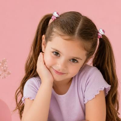 Acessórios Elásticos para Cabelo Hello Kitty – 8 Peças – Pack 12