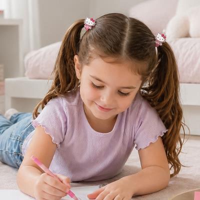 Acessórios Elásticos para Cabelo Hello Kitty – 8 Peças – Pack 12