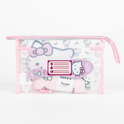 Acessórios de Viagem para Bolsas de Higiene Hello Kitty – Pack 4