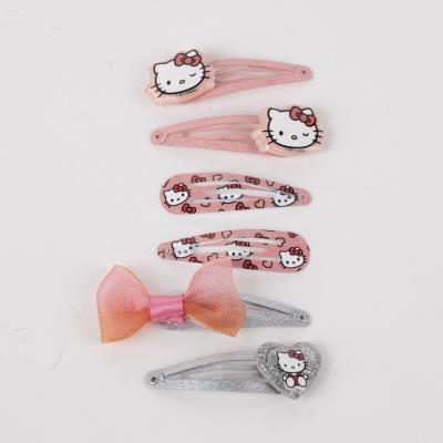 Conjunto de Clips para Cabelo Hello Kitty – 6 Peças – Pack 12