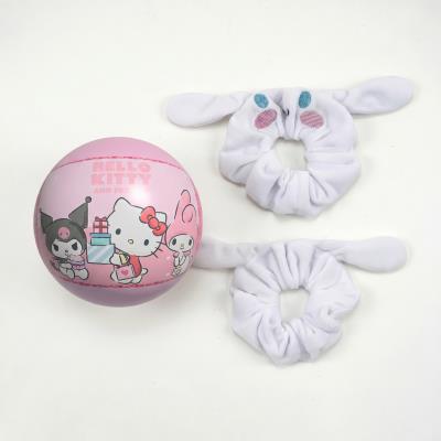 Acessórios de Cabelo em Tecido Hello Kitty – 3 Peças – Pack 12