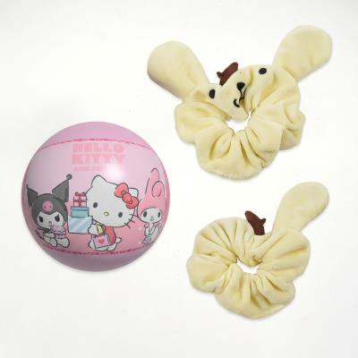 Acessórios de Cabelo em Tecido Hello Kitty – 3 Peças – Pack 12