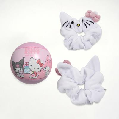 Acessórios de Cabelo em Tecido Hello Kitty – 3 Peças – Pack 12