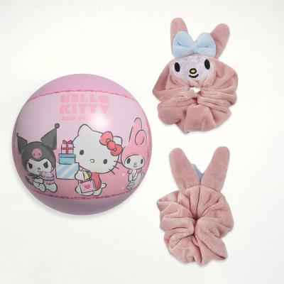 Acessórios de Cabelo em Tecido Hello Kitty – 3 Peças – Pack 12