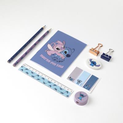 Conjunto de Papelaria Escolar Stitch – Pack 6