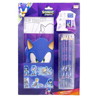 Conjunto Colorível Sonic Prime – Pack 12