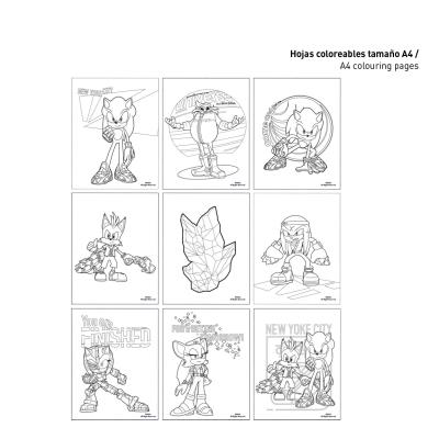 Conjunto Colorível Sonic Prime – Pack 12