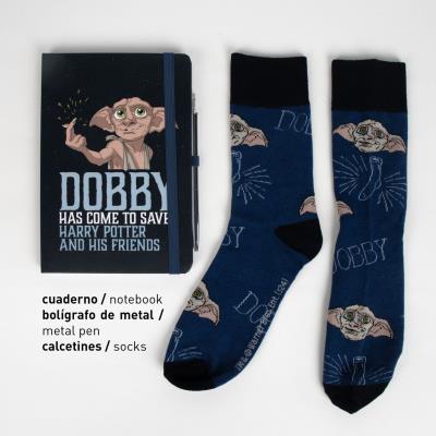 Conjunto de Papelaria de Meias Harry Potter Dobby – Pack 12