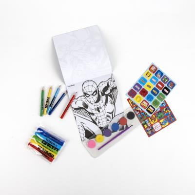 Conjunto de Mochila Colorível Avengers para Jovens – Pack 12