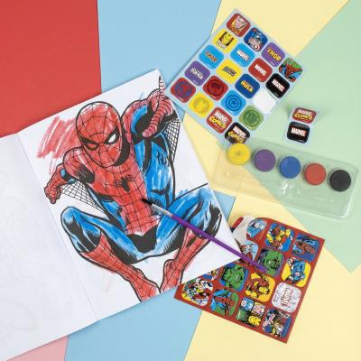 Conjunto de Mochila Colorível Avengers para Jovens – Pack 12