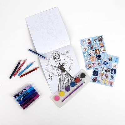 Conjunto de Mochila Colorível Frozen para Crianças – Pack 2