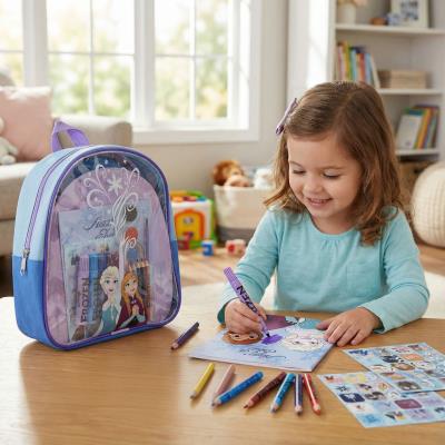 Conjunto de Mochila Colorível Frozen para Crianças – Pack 2