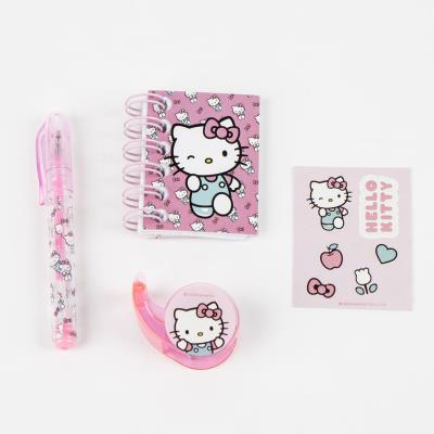 Conjunto Mínimo de Papelaria de Mochila Hello Kitty – Pack 6