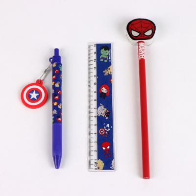 Conjunto de Papelaria Porta-Lápis Avengers – Pack 6