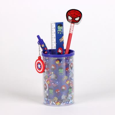 Conjunto de Papelaria Porta-Lápis Avengers – Pack 6