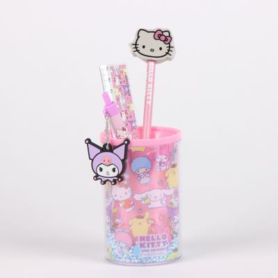 Conjunto de Papelaria Porta-Lápis Hello Kitty – Pack 6