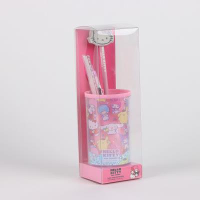 Conjunto de Papelaria Porta-Lápis Hello Kitty – Pack 6