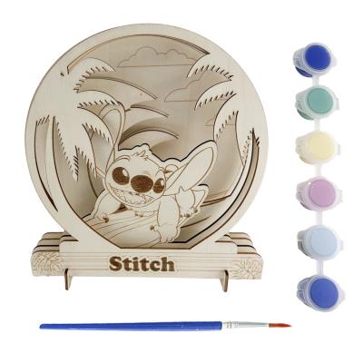 Figuras de Madeira Coloráveis Stitch – Pack 6