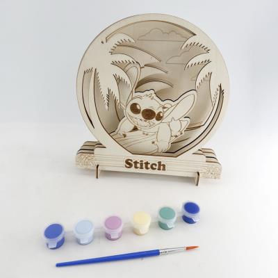 Figuras de Madeira Coloráveis Stitch – Pack 6