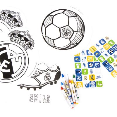 Álbum de Atividades Coloridas Real Madrid – Pack 12