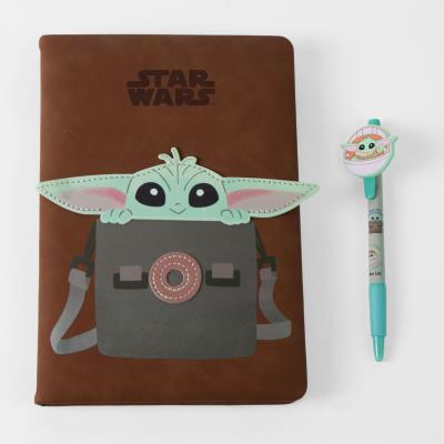 Conjunto de Papelaria Grogu Mandalorian