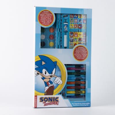 Conjunto Colorível Sonic para Crianças – Pack 6