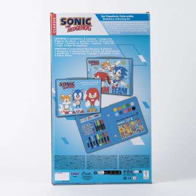 Conjunto Colorível Sonic para Crianças – Pack 6