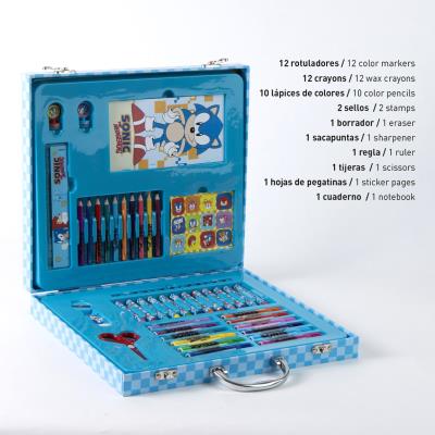 Conjunto de Pasta Colorível Sonic – Pack 4