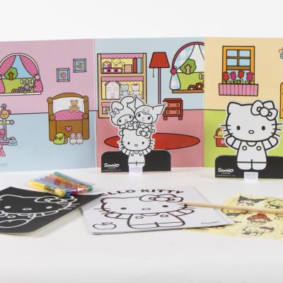 Conjunto de Sacos Coloríveis Hello Kitty – Pack 6