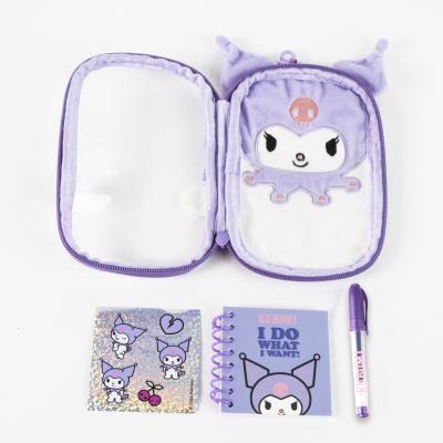 Conjunto de Papelaria de Pelúcia Hello Kitty Kuromi – Pack 6