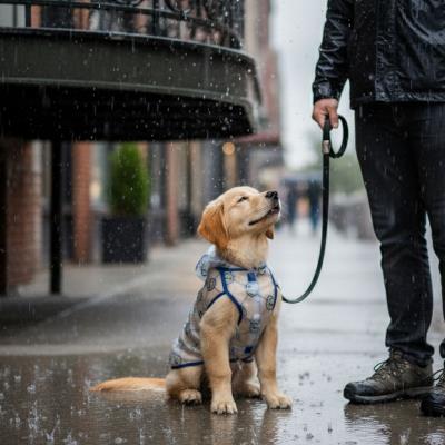 Capa de Chuva Ajustável para Cão Real Madrid – Pack 12
