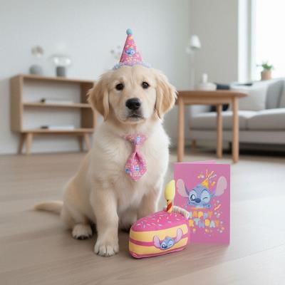 Conjunto de Pet de Aniversário Stitch – Pack 2