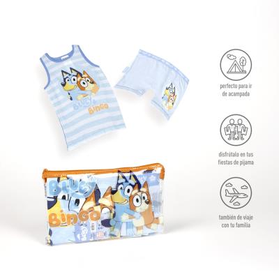 Pijamas com Sacola de Necessidade Bluey – Pack 12