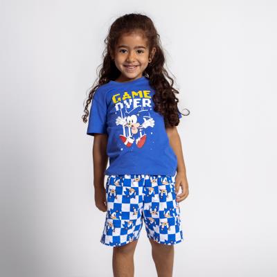 Pijama Curto de Jersey Sonic – Pack 12