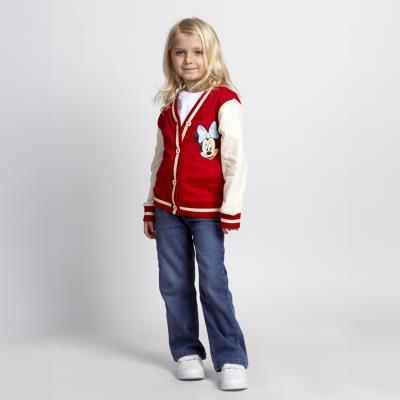 Jaqueta de Beisebol Minnie em Algodão Escovado – Estilo Casual – Pack 12