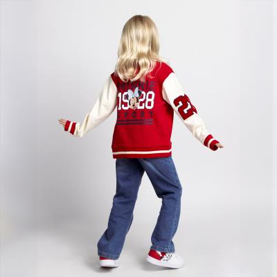 Jaqueta de Beisebol Minnie em Algodão Escovado – Estilo Casual – Pack 12