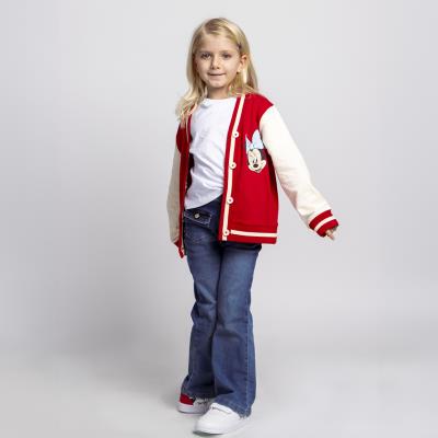 Jaqueta de Beisebol Minnie em Algodão Escovado – Estilo Casual – Pack 12