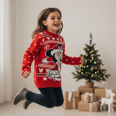 Camisola de Malha de Natal Minnie – Estilo Festivo – Pack 12