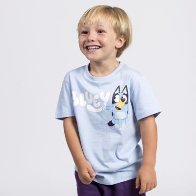T-Shirt Curto Jersey Simples Bluey – Pack 12