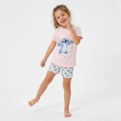 Pijama Curto de Jersey Simples Stitch – Pack 14