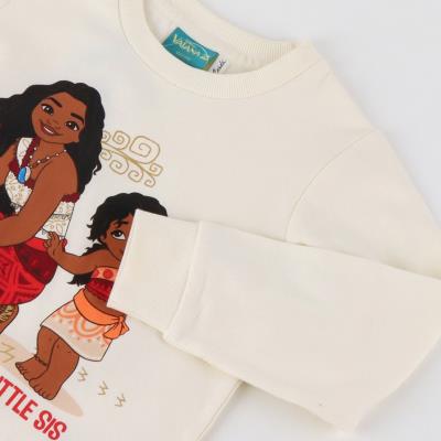 Sweatshirt de Algodão Escovado Moana – Estilo Aventureiro – Pack 12