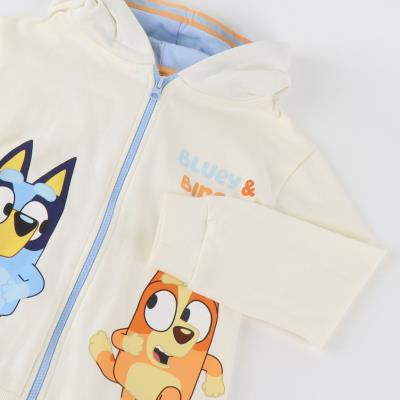 Hoodie com Zíper Escovado em Algodão Bluey – Pack 12