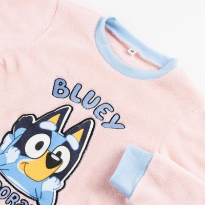 Aplicações de Pijamas de Lã Longo Coral Bluey – Pack 12