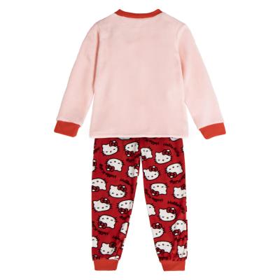 Aplicações de Pijamas de Lã Longo Coral Hello Kitty – Pack 12