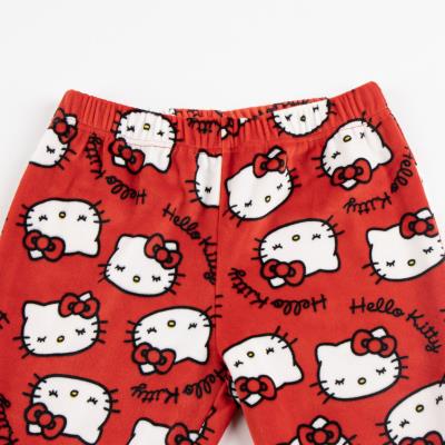 Aplicações de Pijamas de Lã Longo Coral Hello Kitty – Pack 12