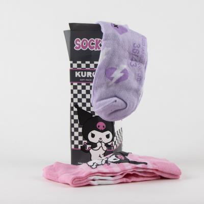 Pacote de 3 Meias Hello Kitty Kuromi – Pack 2