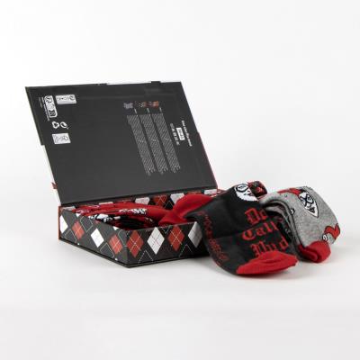 Pacote de Meias Harley Quinn 3 Peças – Estilo Rebelde – Pack 2